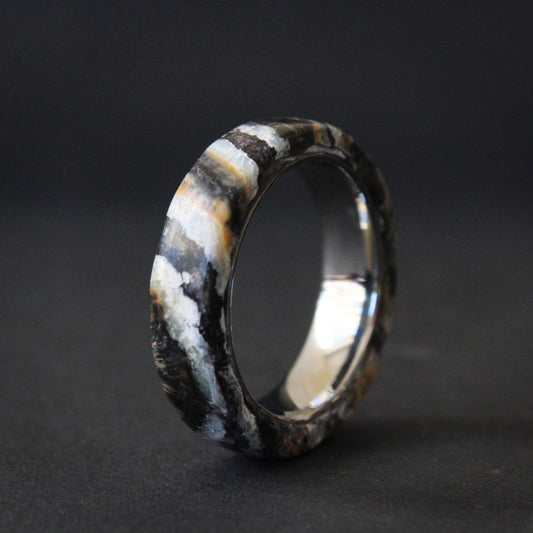 Black Mammoth Tooth Ring - Tungsten Carbide Core