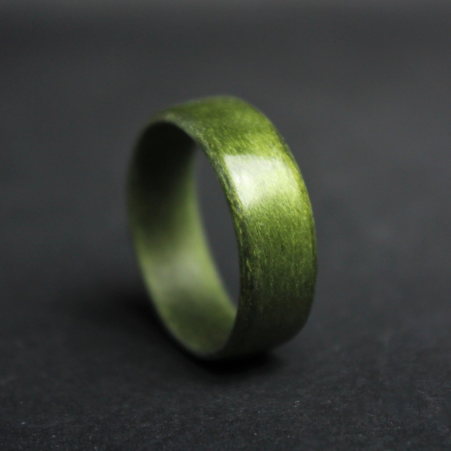 Green Poplar Bentwood Ring