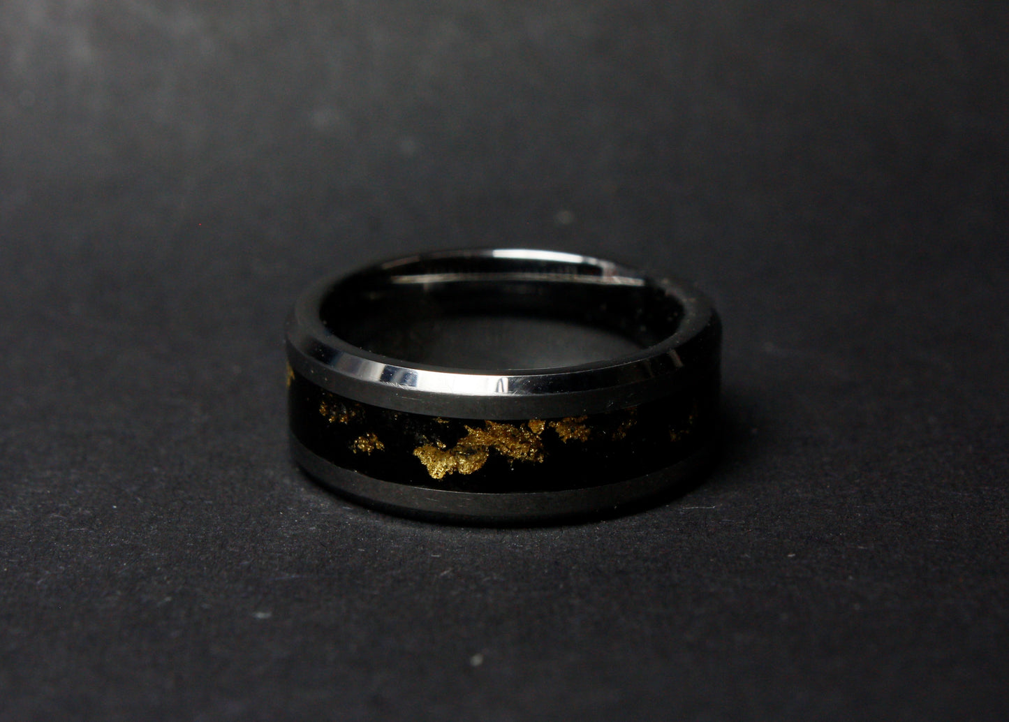 Gold and Tungsten Ring