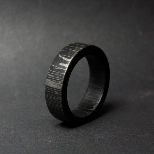 Wood Texture Carbon Fiber Ring
