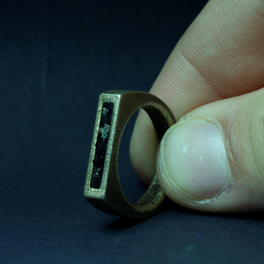 3D Printed Steel Signet Ring