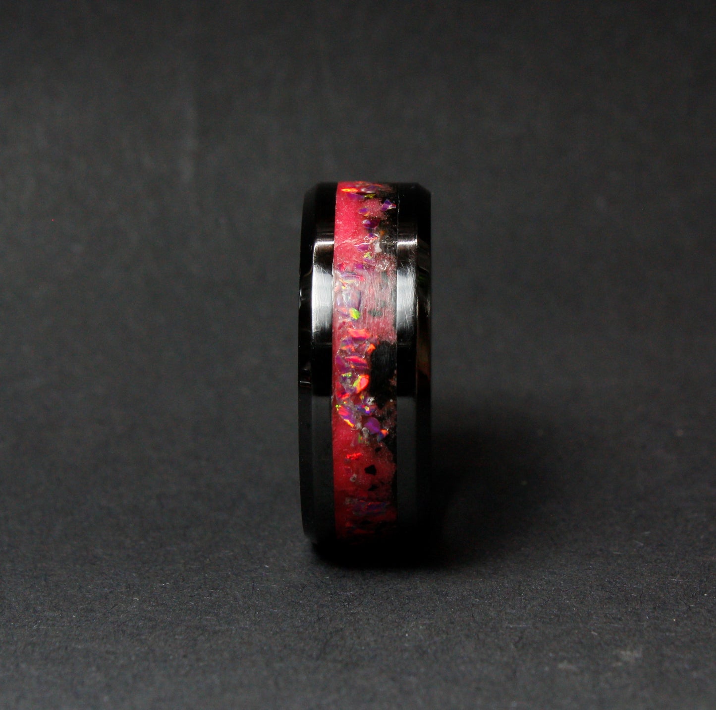 The Horsehead Nebula Ring - Black Ceramic Band