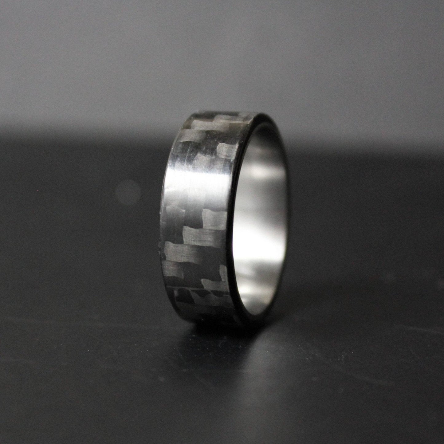Carbon Fiber and Stainless Steel Ring
