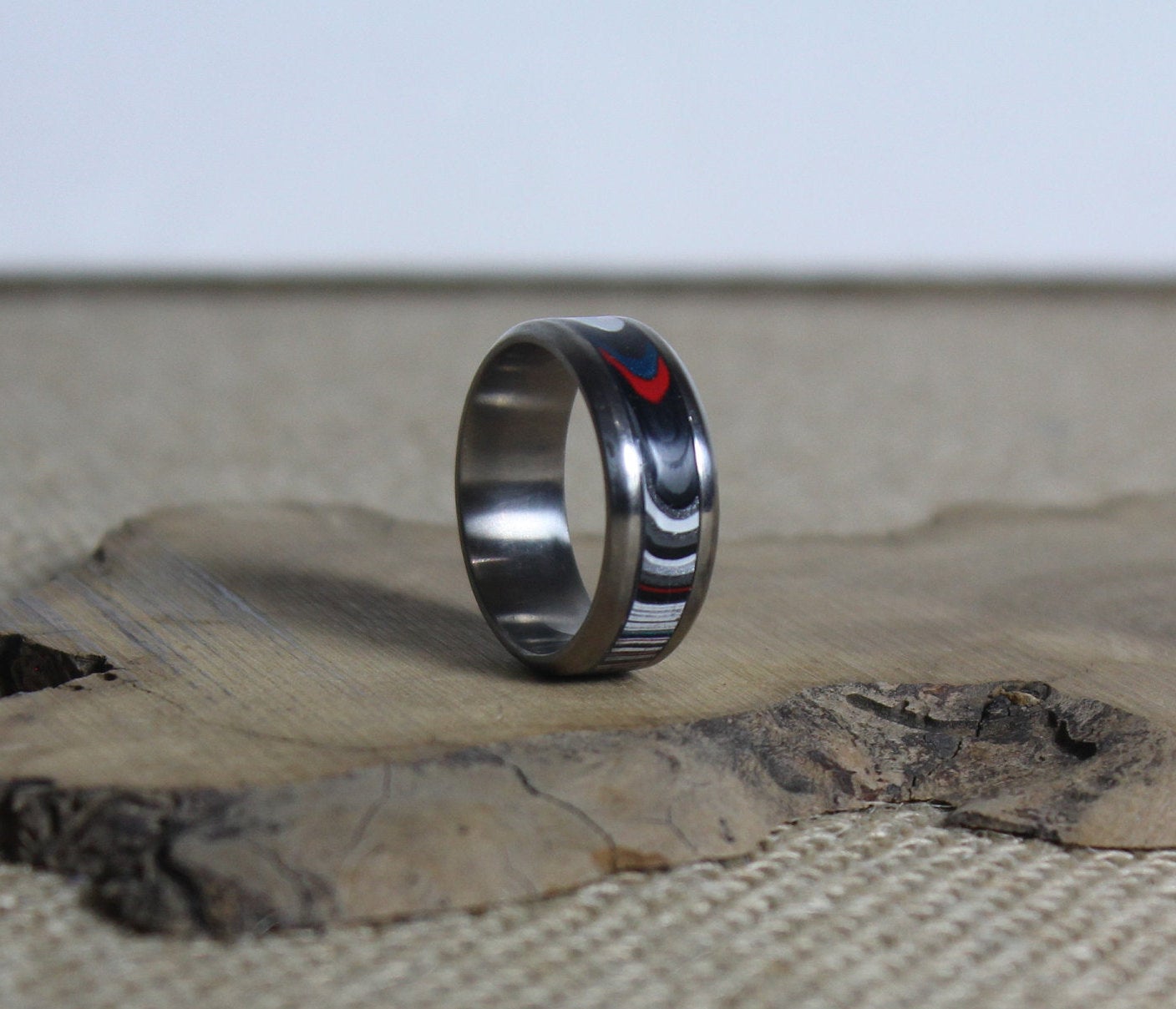 Jeep Fordite Wedding Ring