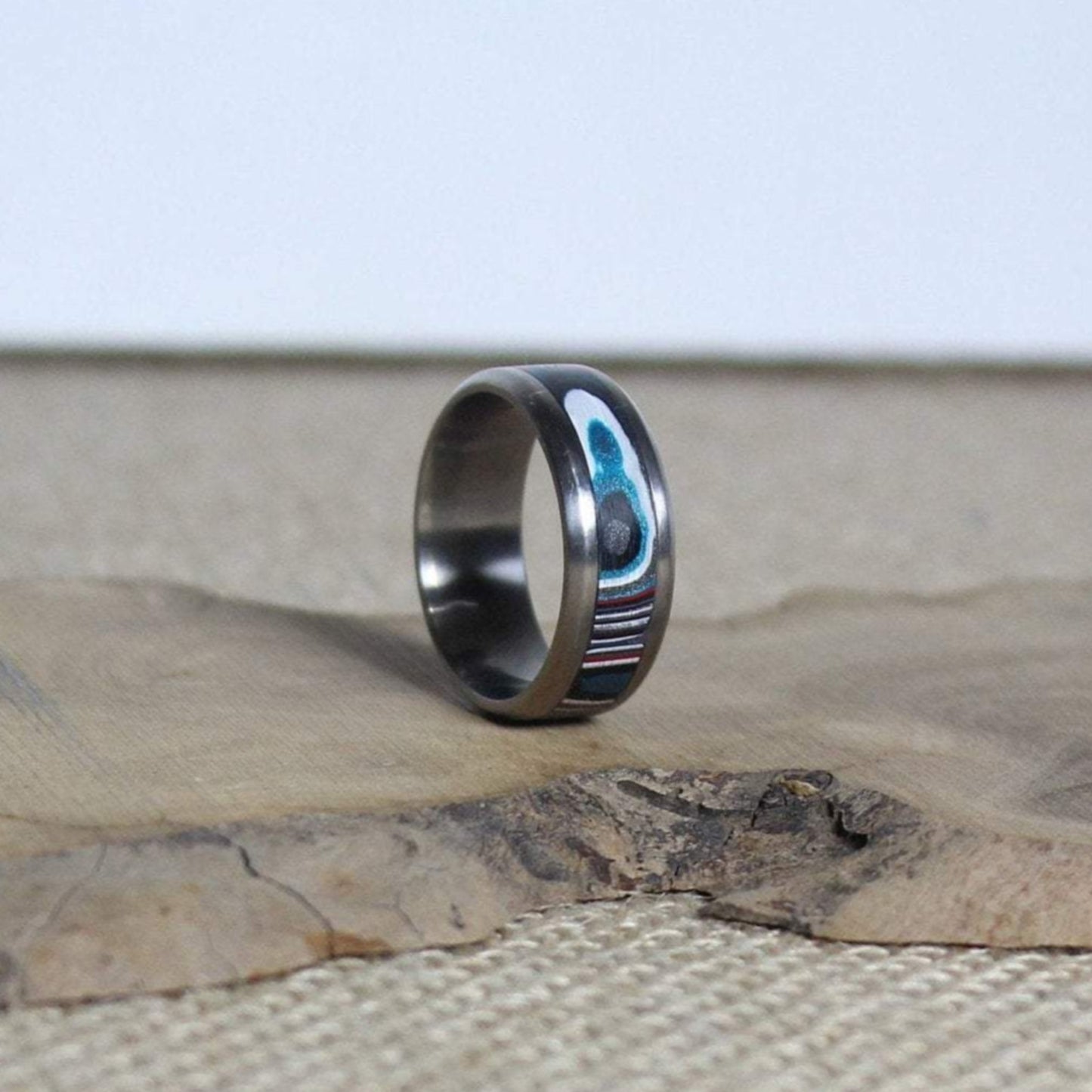 Jeep Fordite Wedding Ring