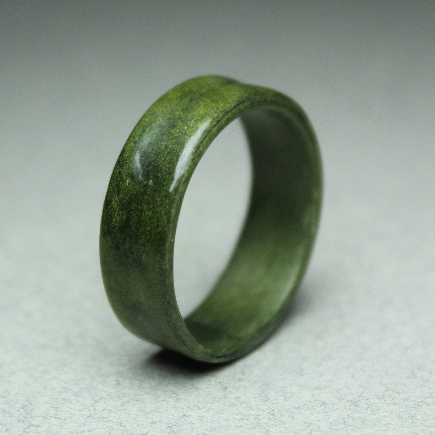 Green Poplar Bentwood Ring