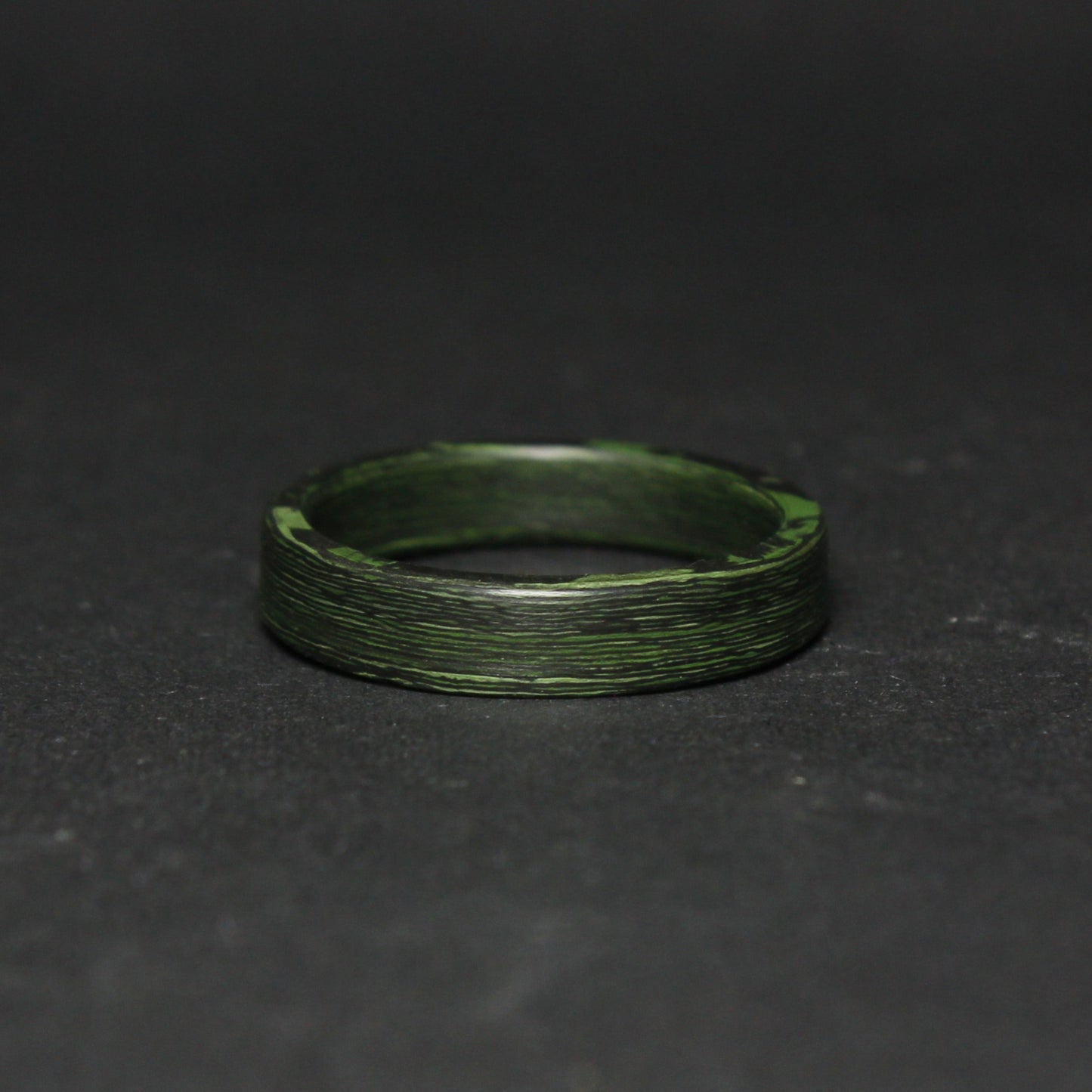 Green Infused Carbon Fiber Ring