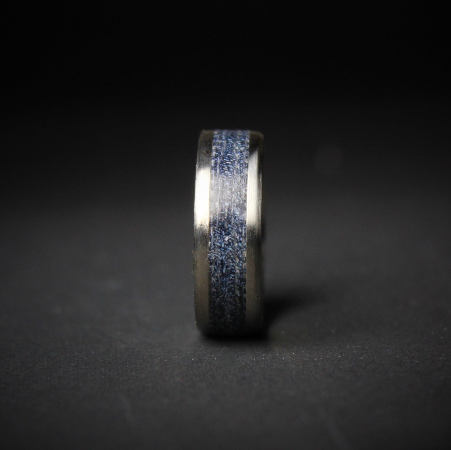 Titanium and Denim Ring - Real Jeans Ring