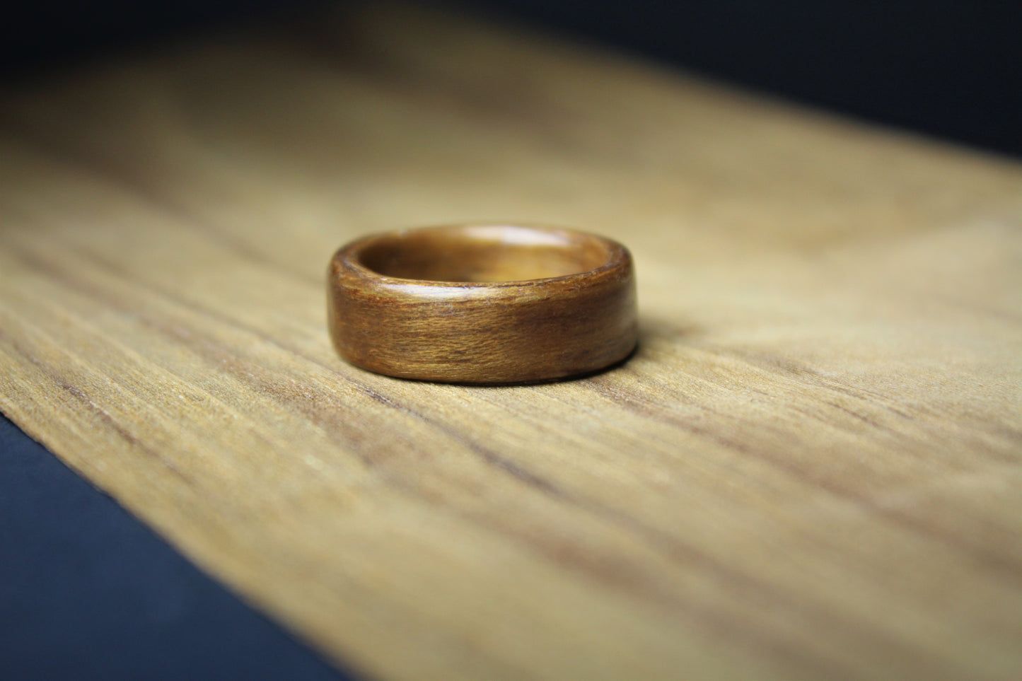 Burmese Teak Bentwood Ring