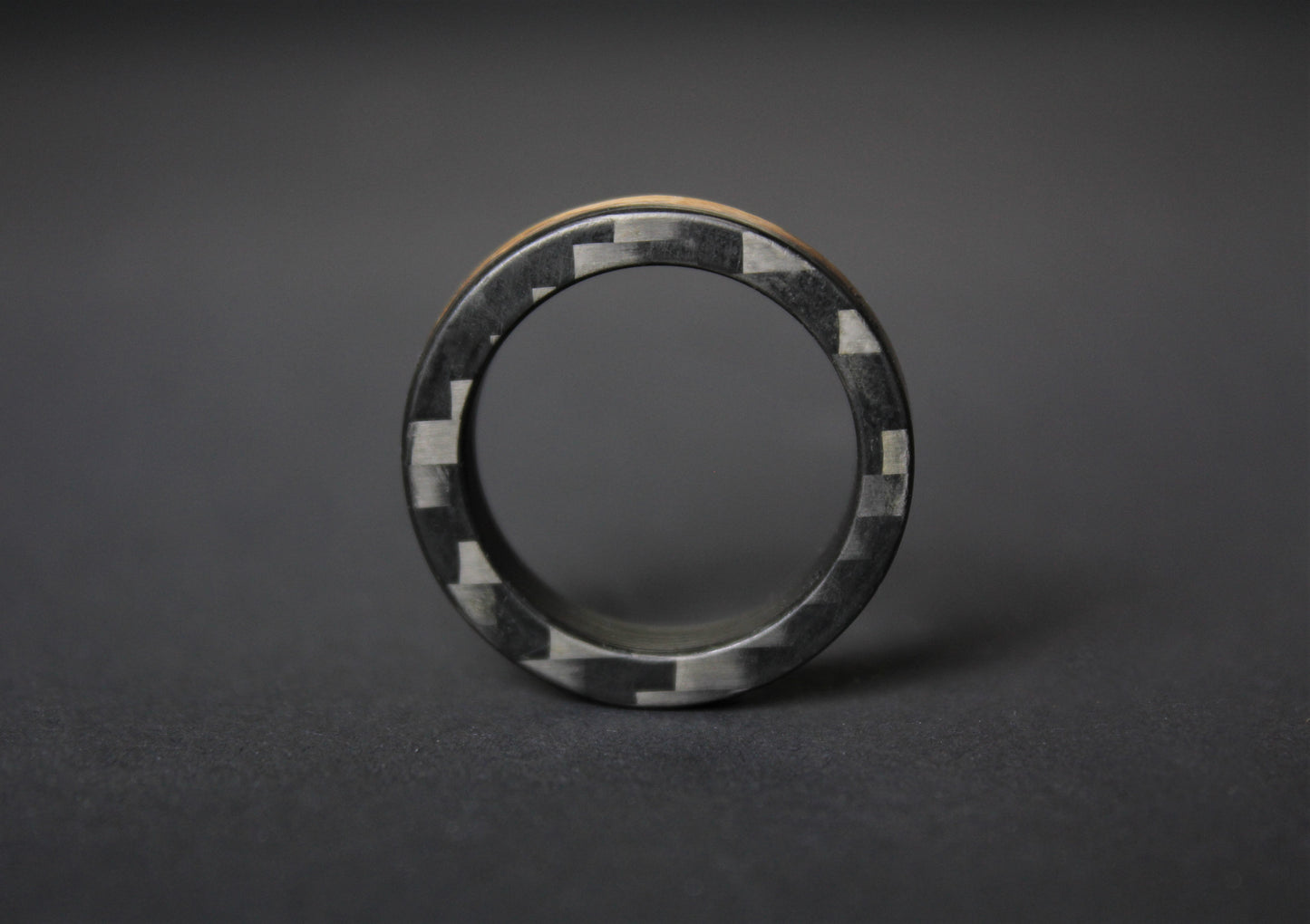 Smoked - Whiskey Barrel Wood and Carbon Fiber Ring