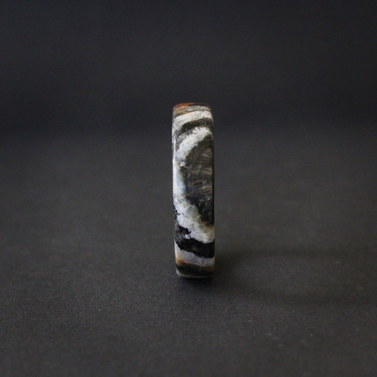 Black Mammoth Tooth Ring - Tungsten Carbide Core