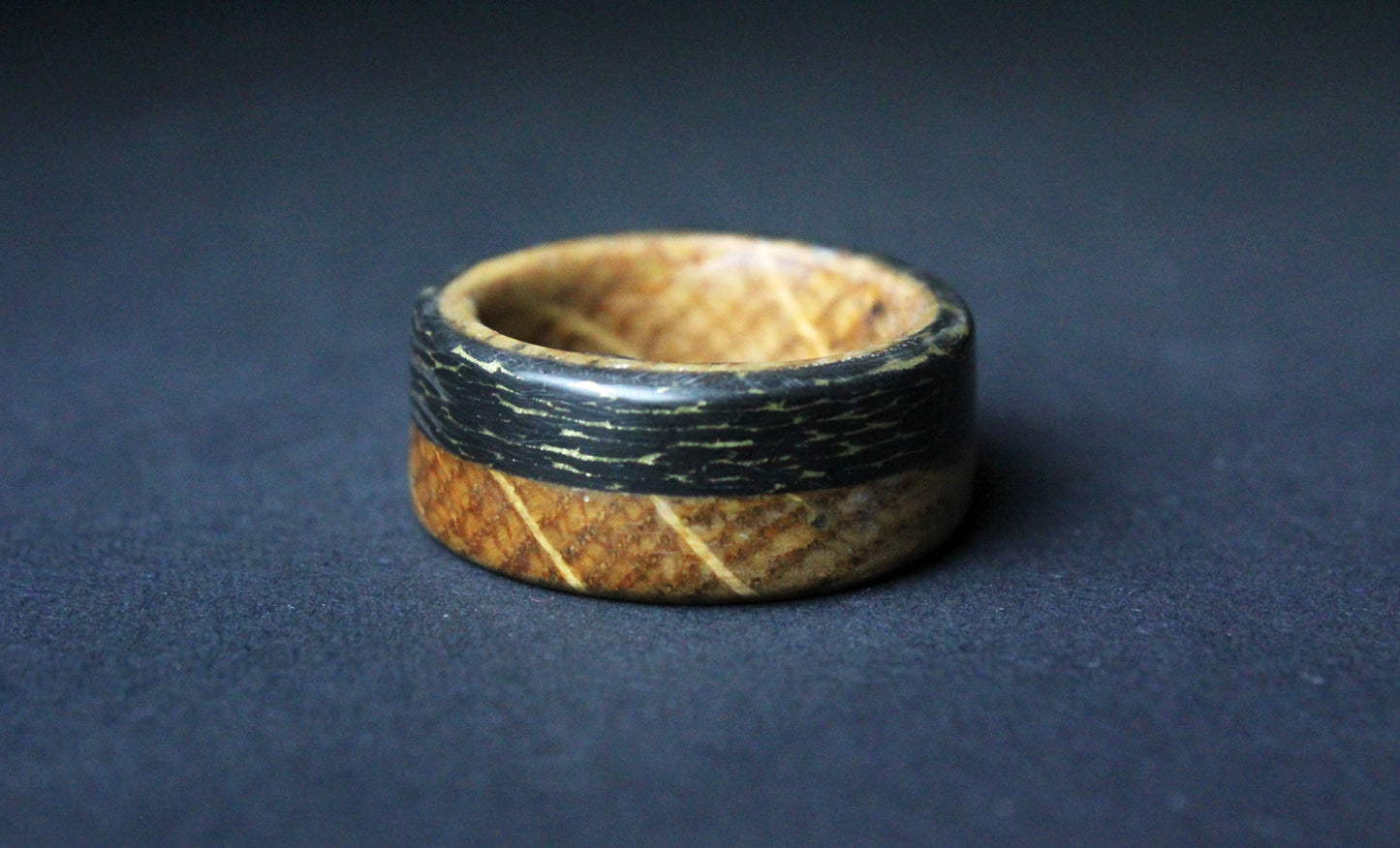 Smoked Cask - Whiskey Barrel Wood with Brass Infused Carbon Fiber