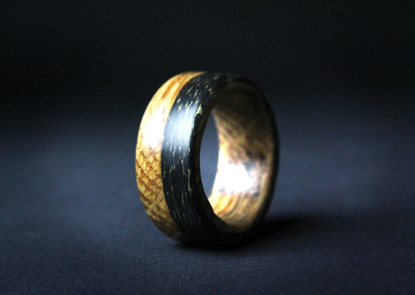 Smoked Cask - Whiskey Barrel Wood with Brass Infused Carbon Fiber