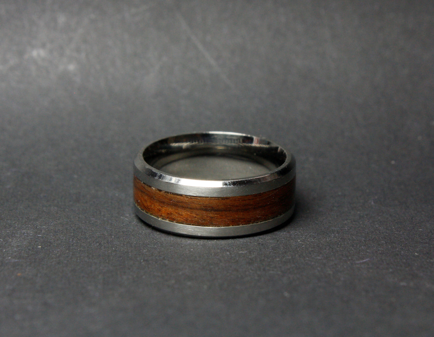 Santos Rosewood and Titanium Ring