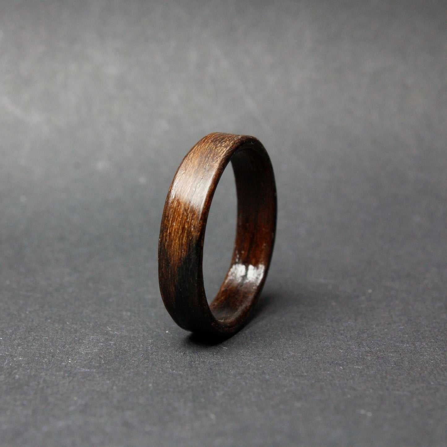 Dark Lingum Vitae Bentwood Ring