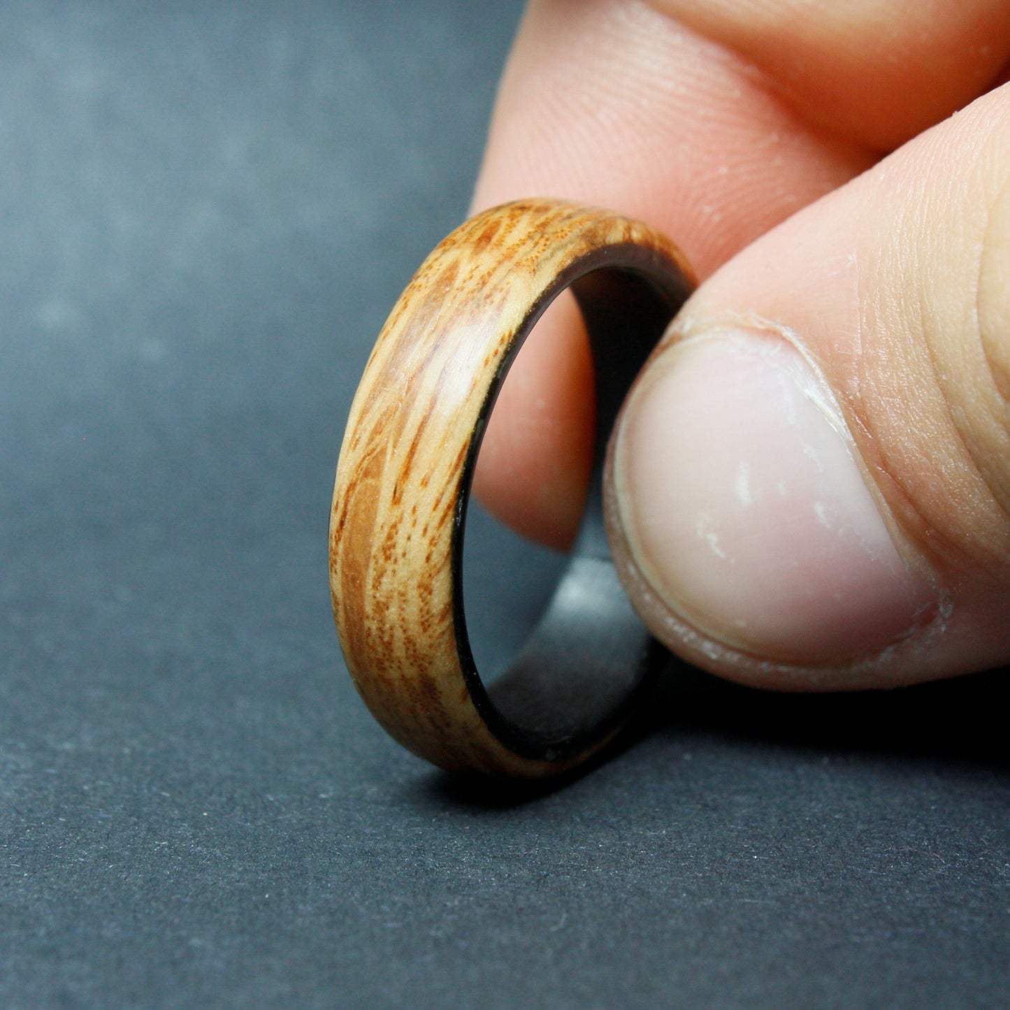 Wood and Carbon Ring