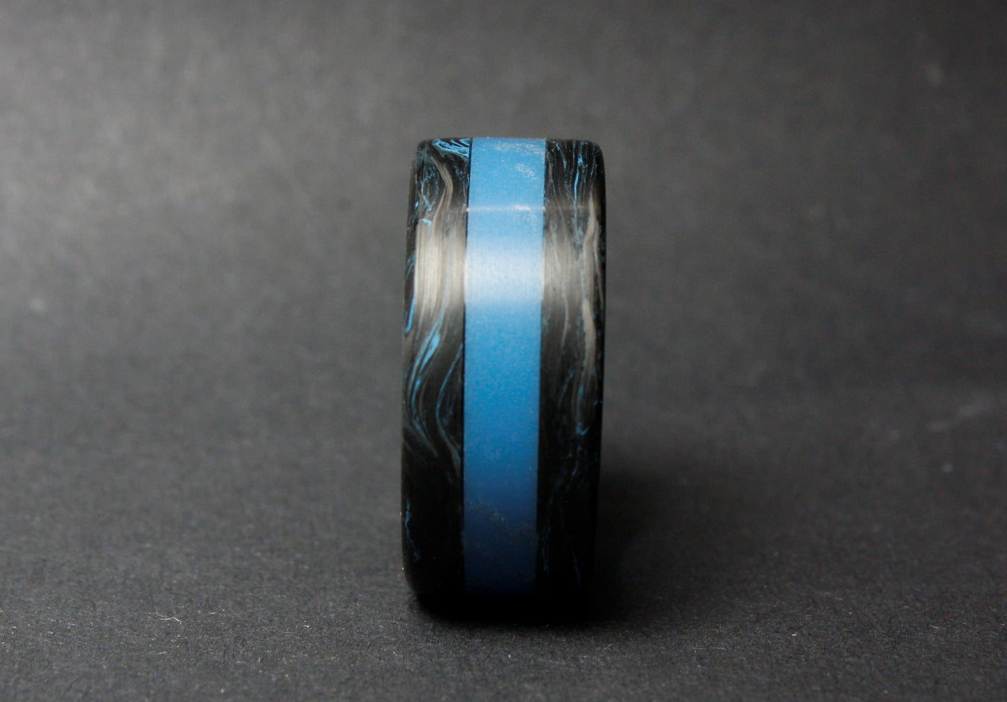 Tron - Glow Carbon Fiber Ring