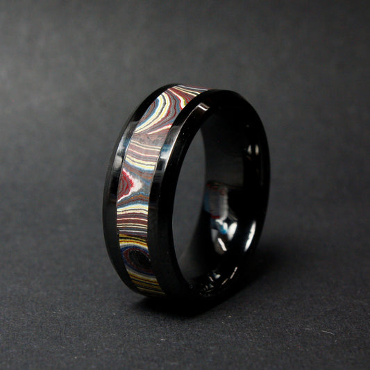 Corvette Fordite Ceramic Ring