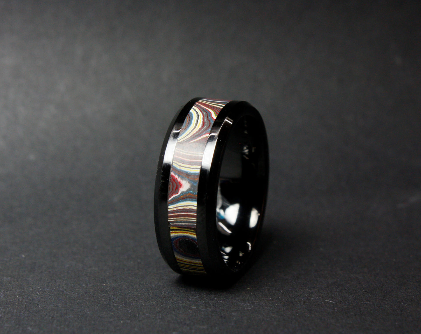 Corvette Fordite Ceramic Ring