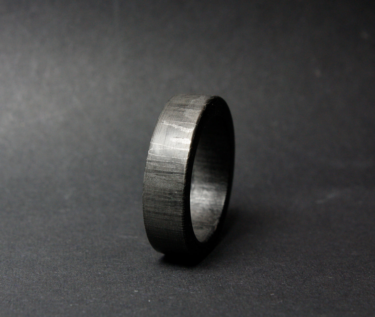 Wood Texture Carbon Fiber Ring