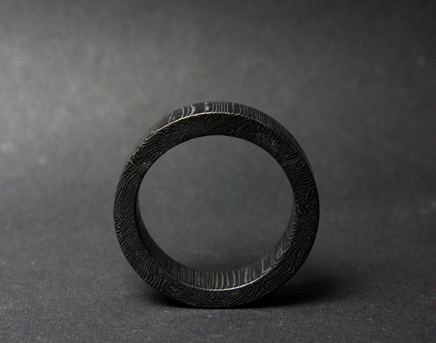 Wood Texture Carbon Fiber Ring