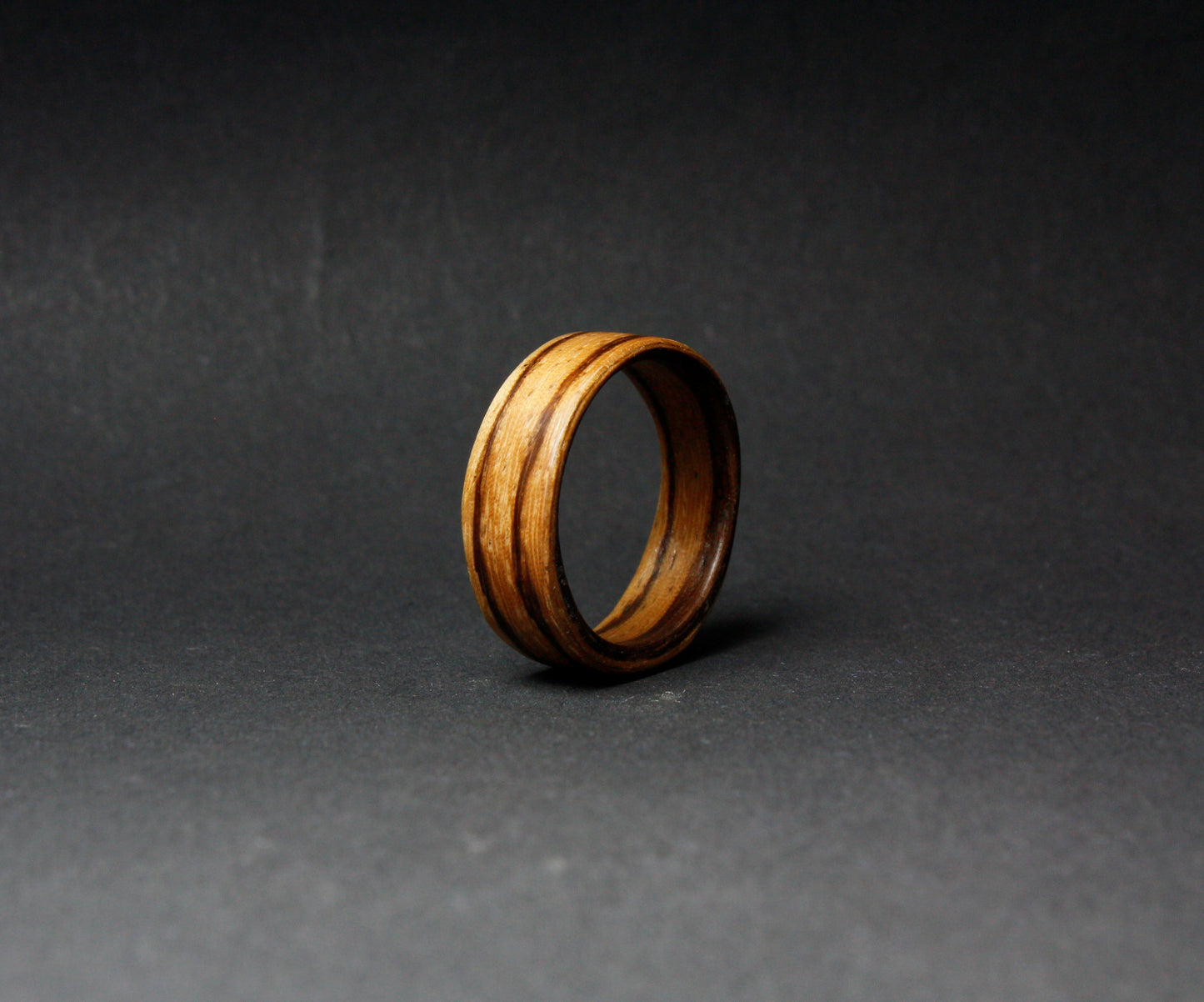 Zebra Wood Bentwood Ring