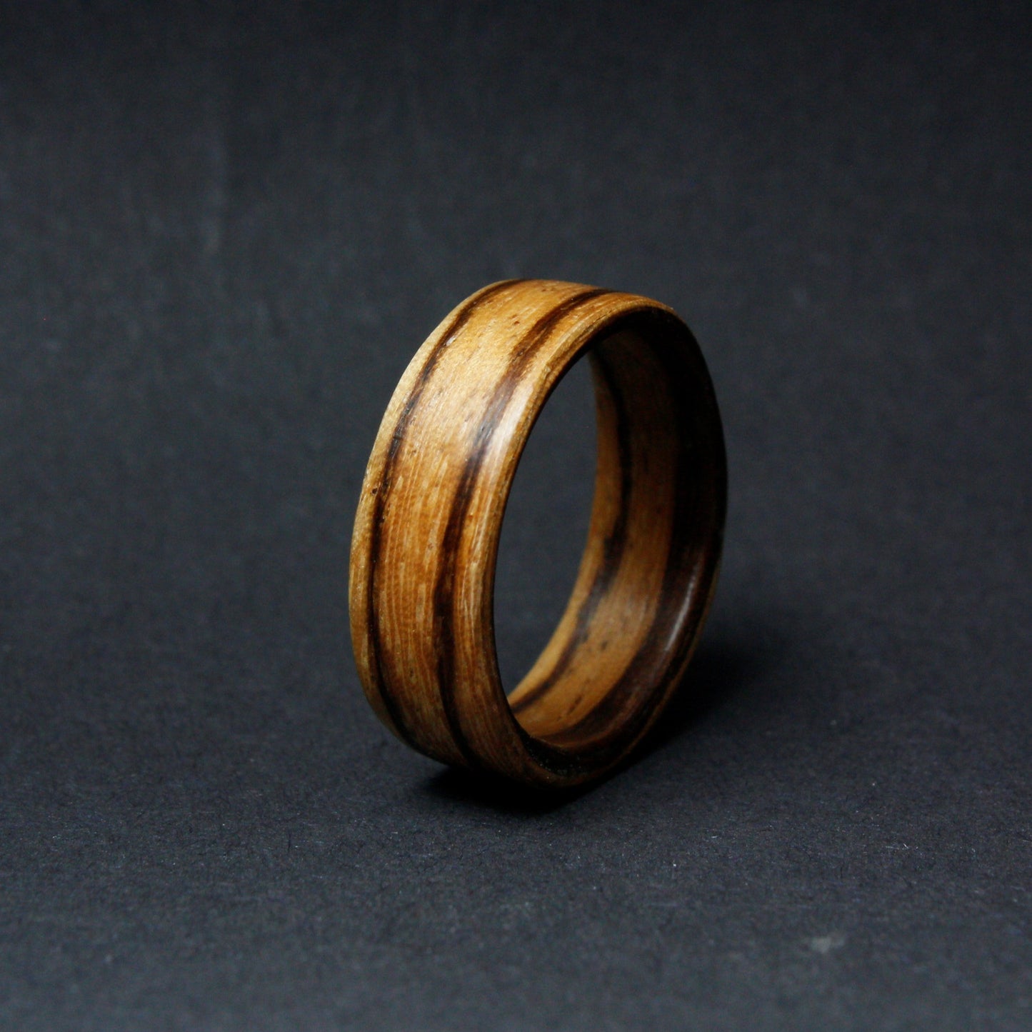 Zebra Wood Bentwood Ring