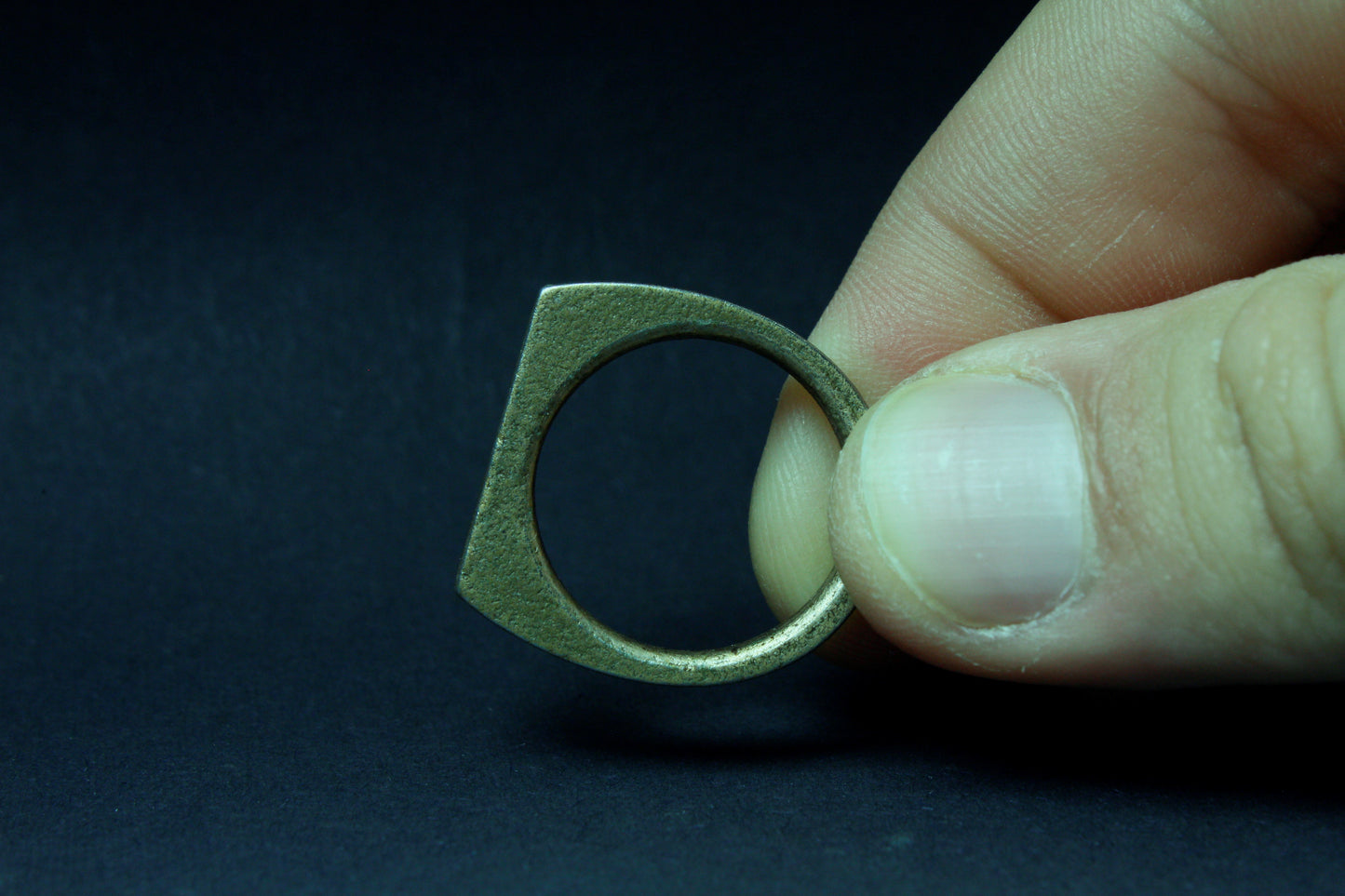 3D Printed Steel Signet Ring