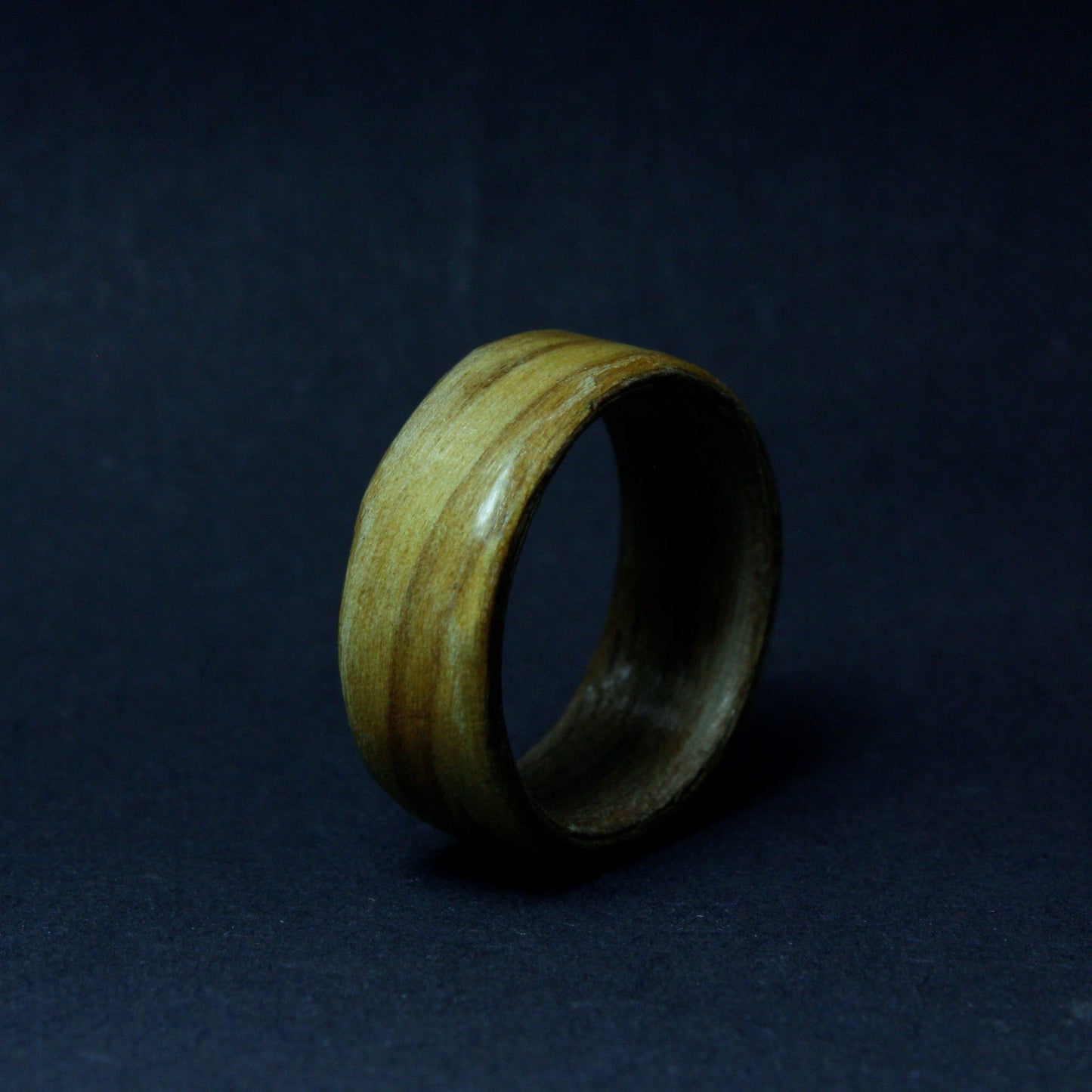 Walnut and Olive Bentwood Ring