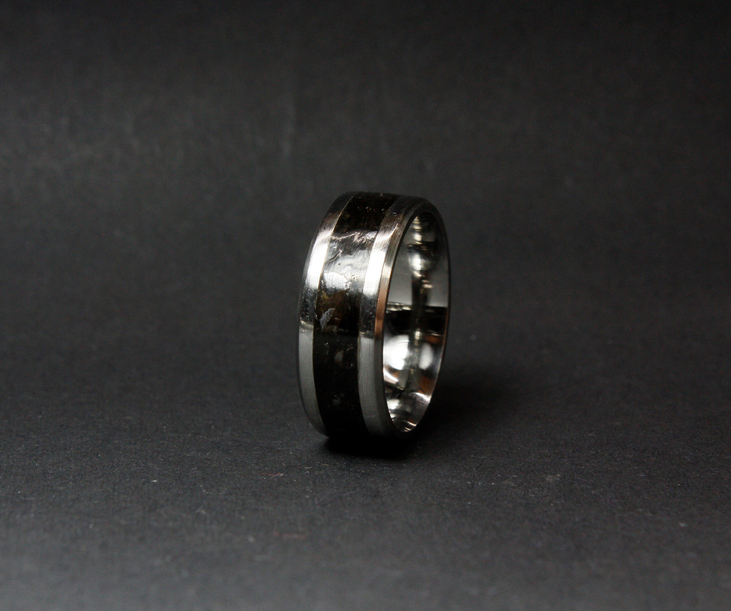 The Chariklo Ring - Titanium Carbon and Silicon Ring