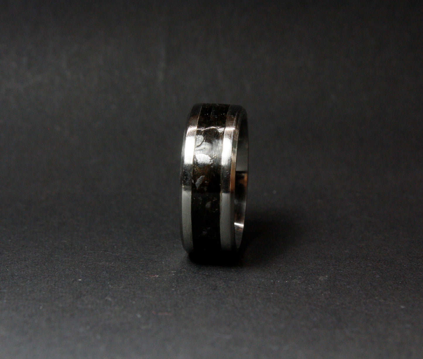 The Chariklo Ring - Titanium Carbon and Silicon Ring