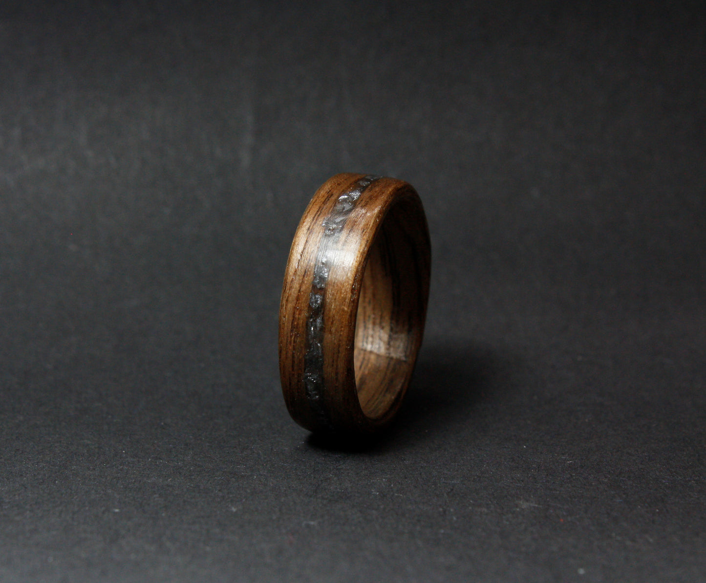 Silicon and Walnut Bentwood Ring