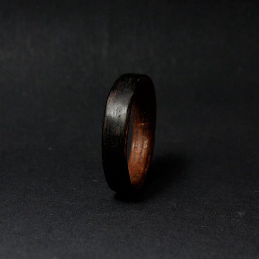 Mahogany Ebony Bentwood Ring