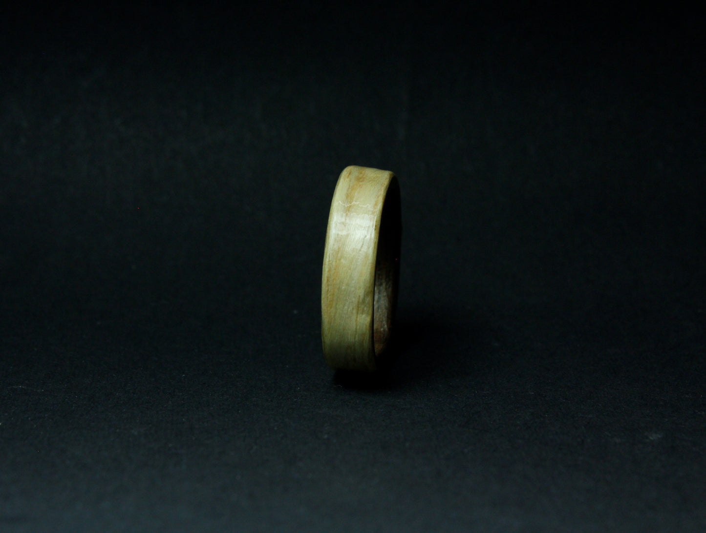 Ash and Walnut Bentwood Ring