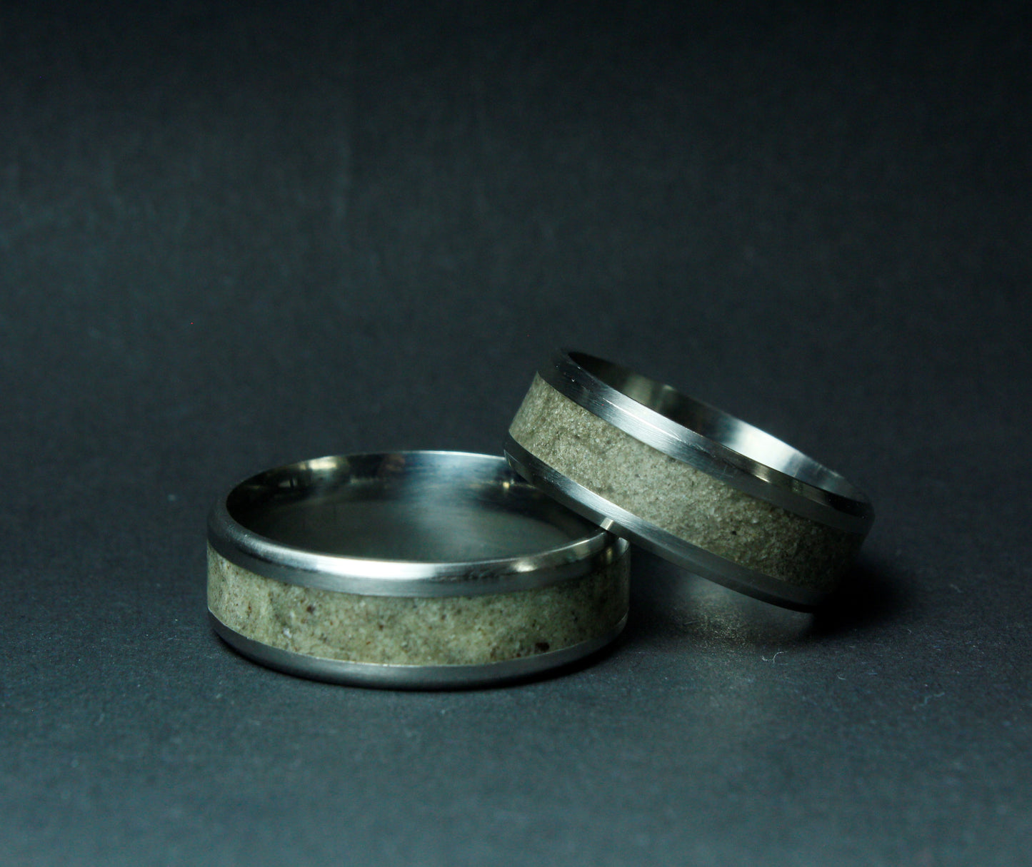 Deer Antler Titanium Ring