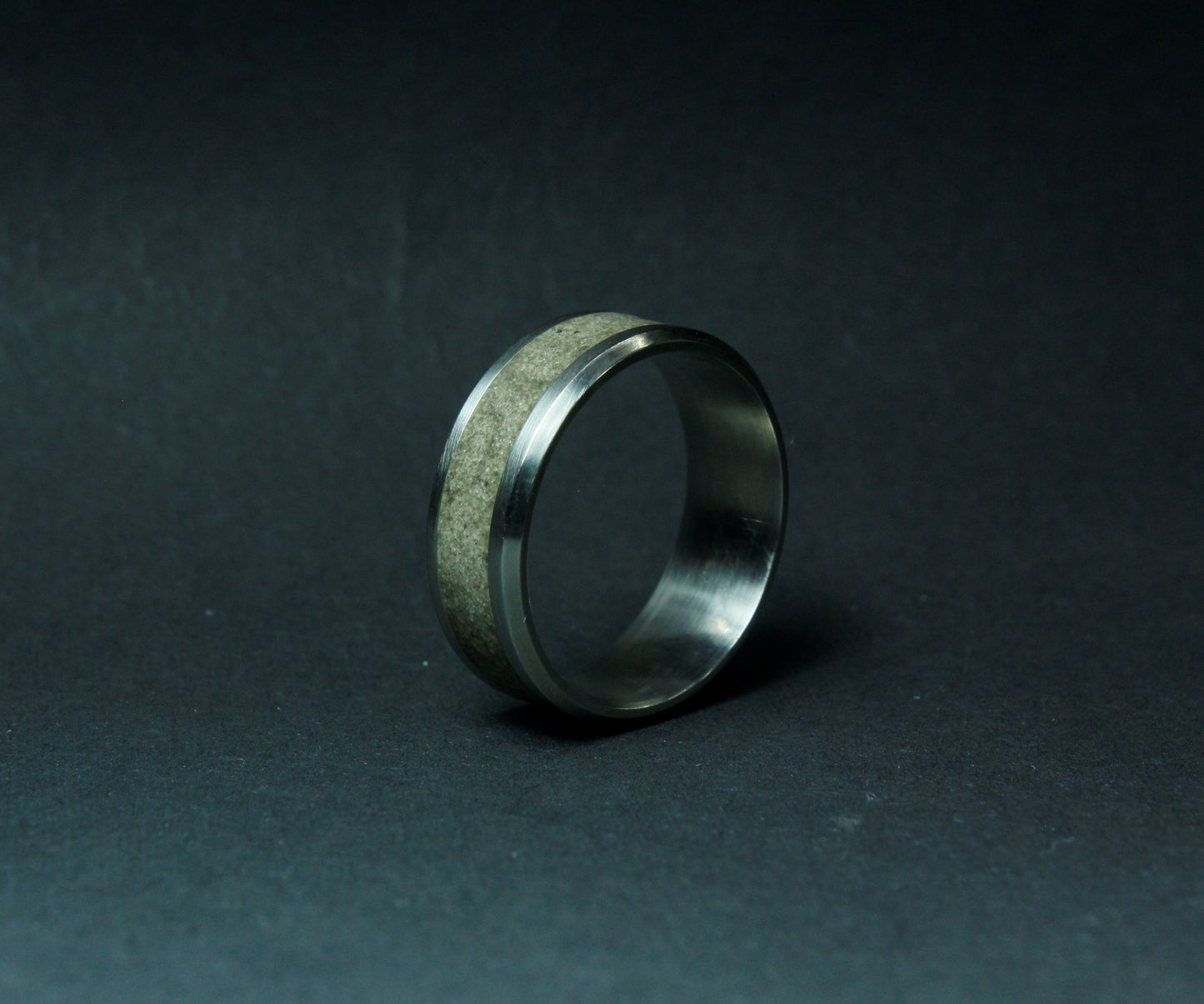 Deer Antler Titanium Ring