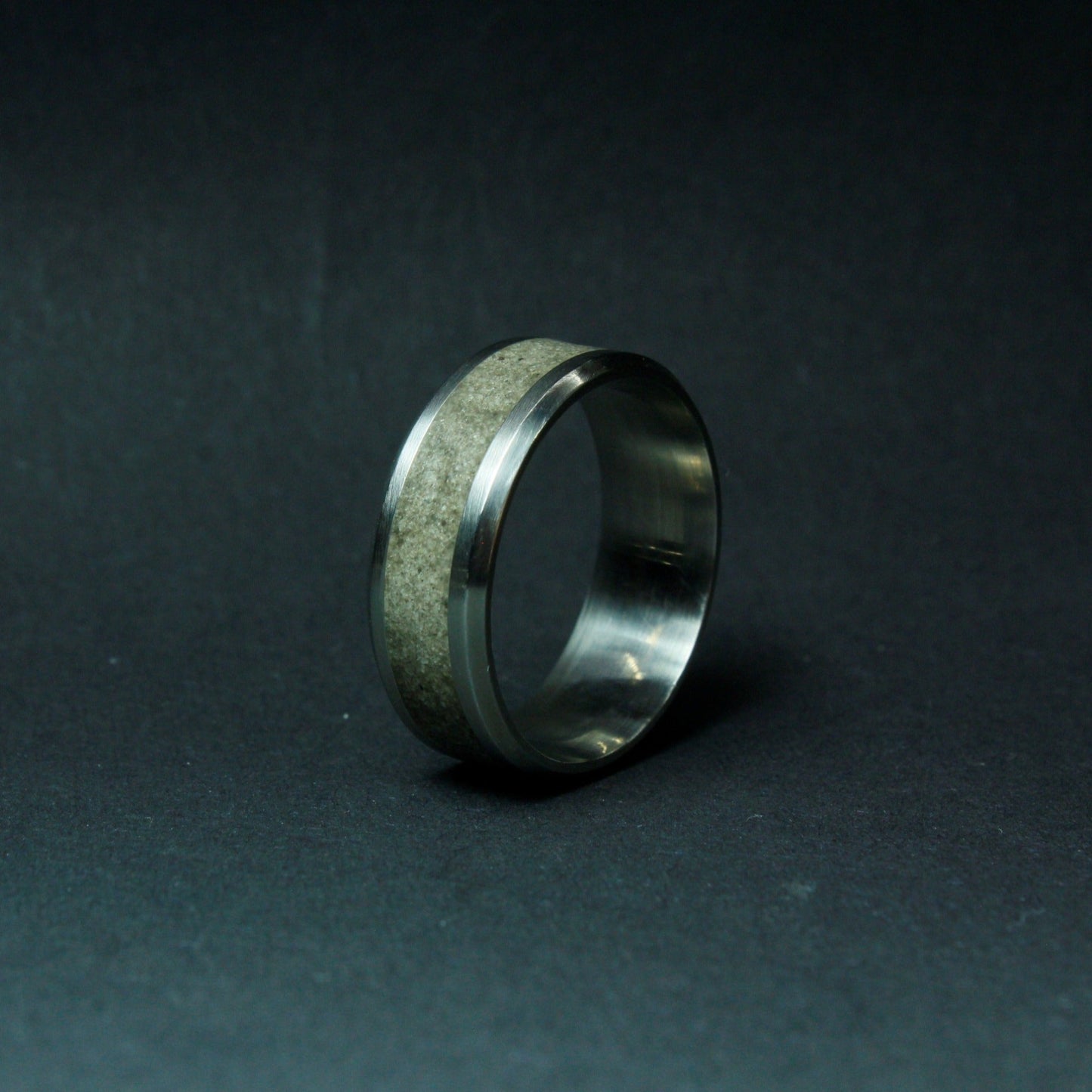 Deer Antler Titanium Ring