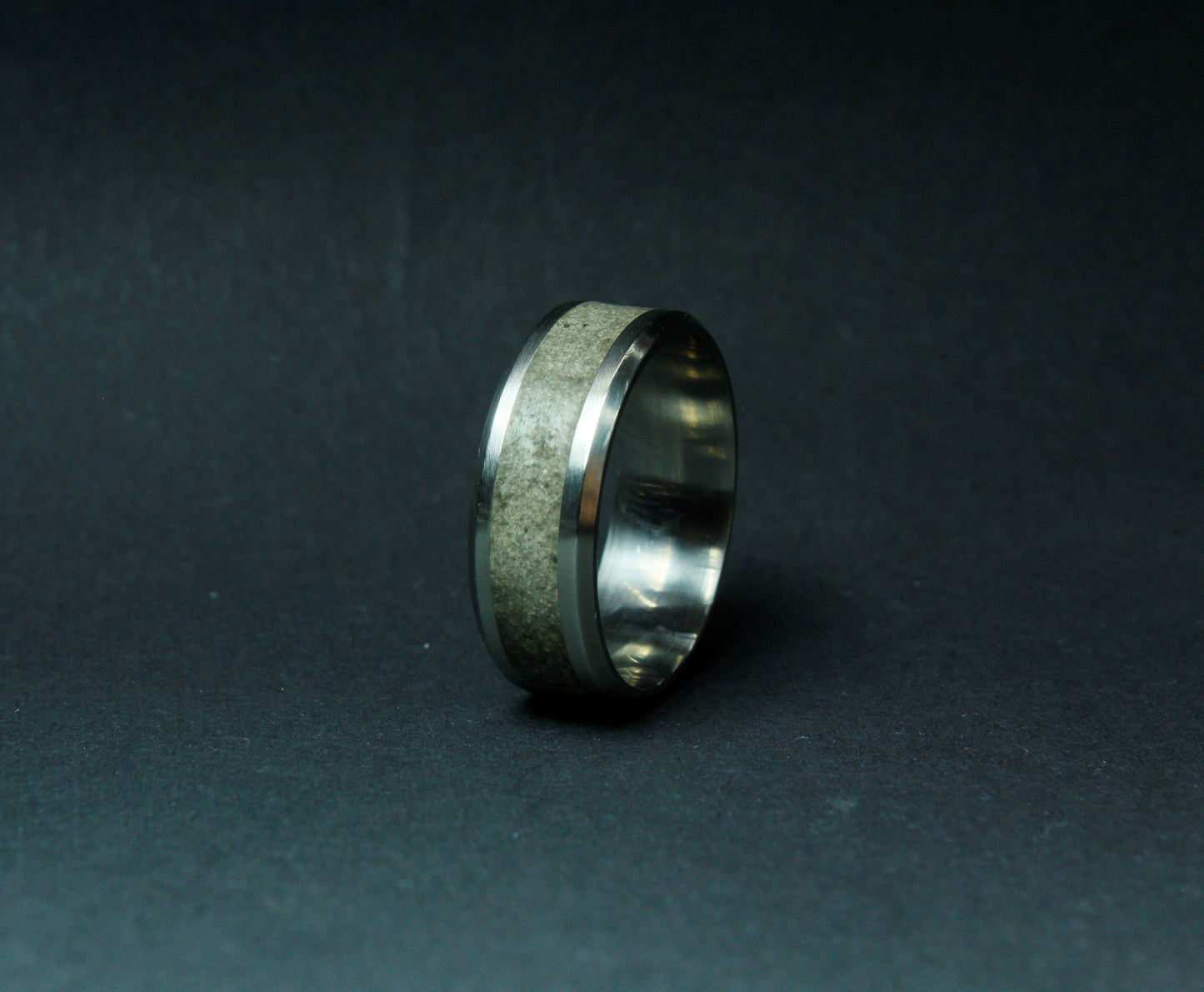 Deer Antler Titanium Ring