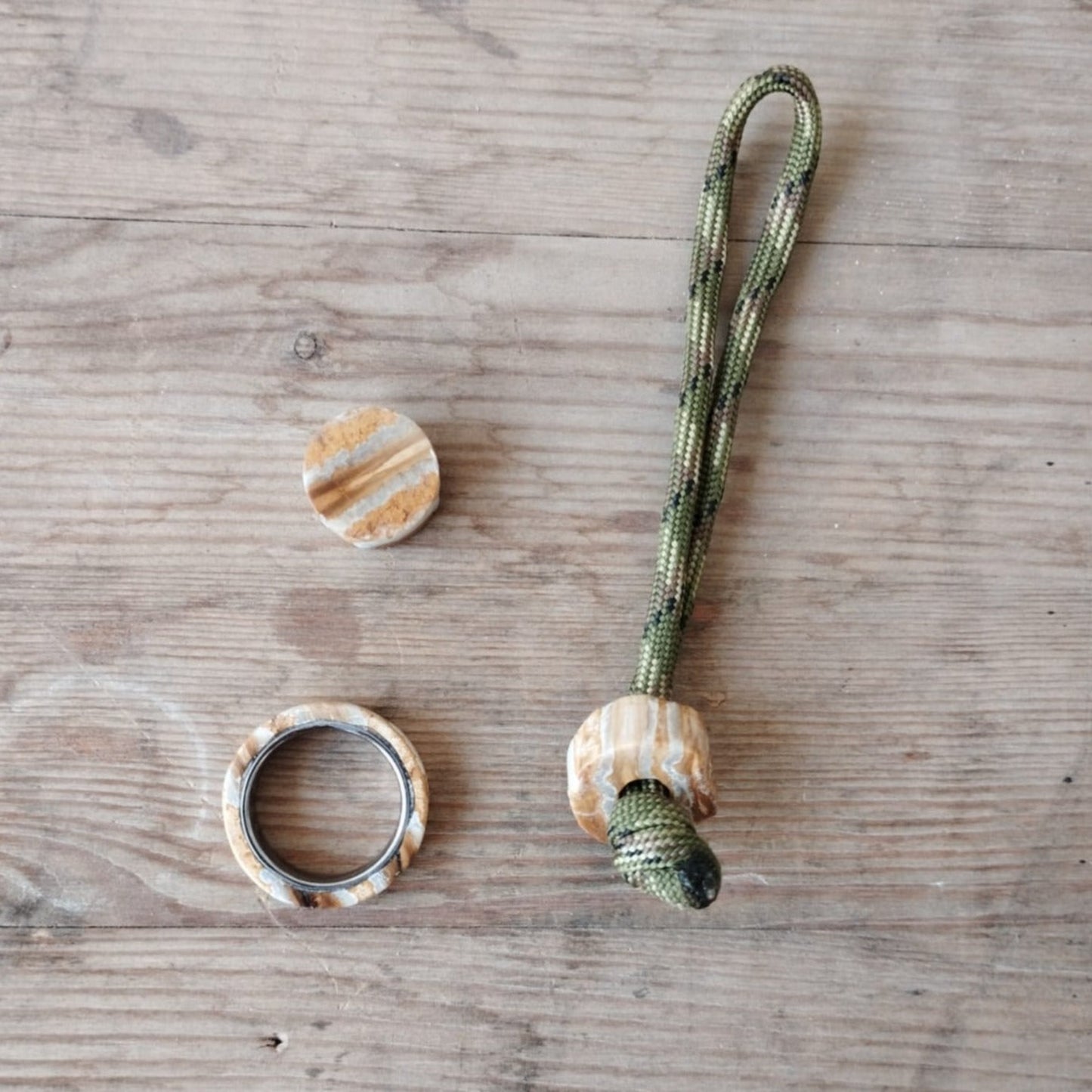 Mammoth Tooth Ring with Stainless Steel Core