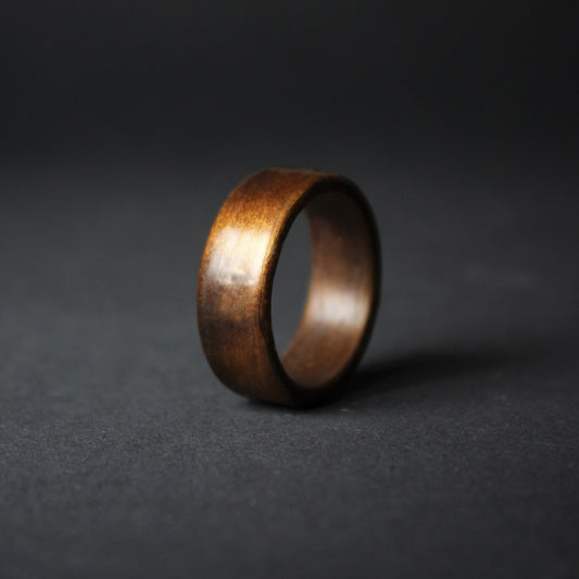 Fumed Aspen Bentwood Ring