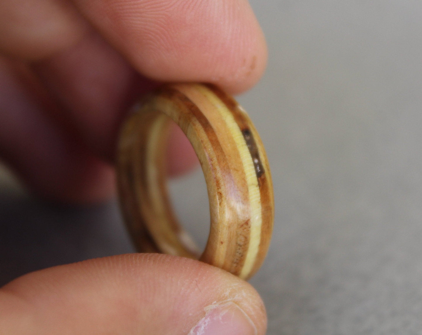 Skateboard Wood Ring