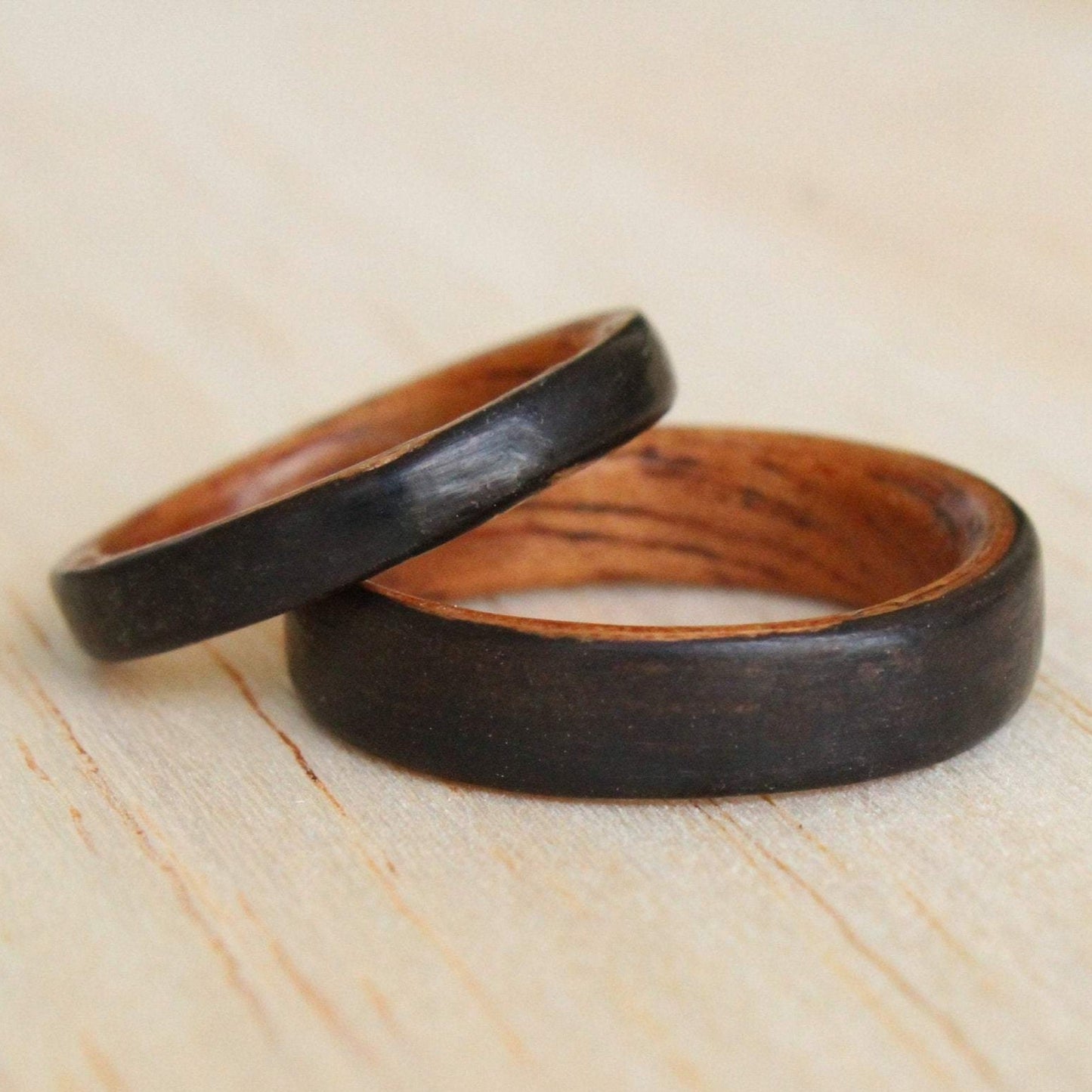 Mahogany Ebony Bentwood Ring