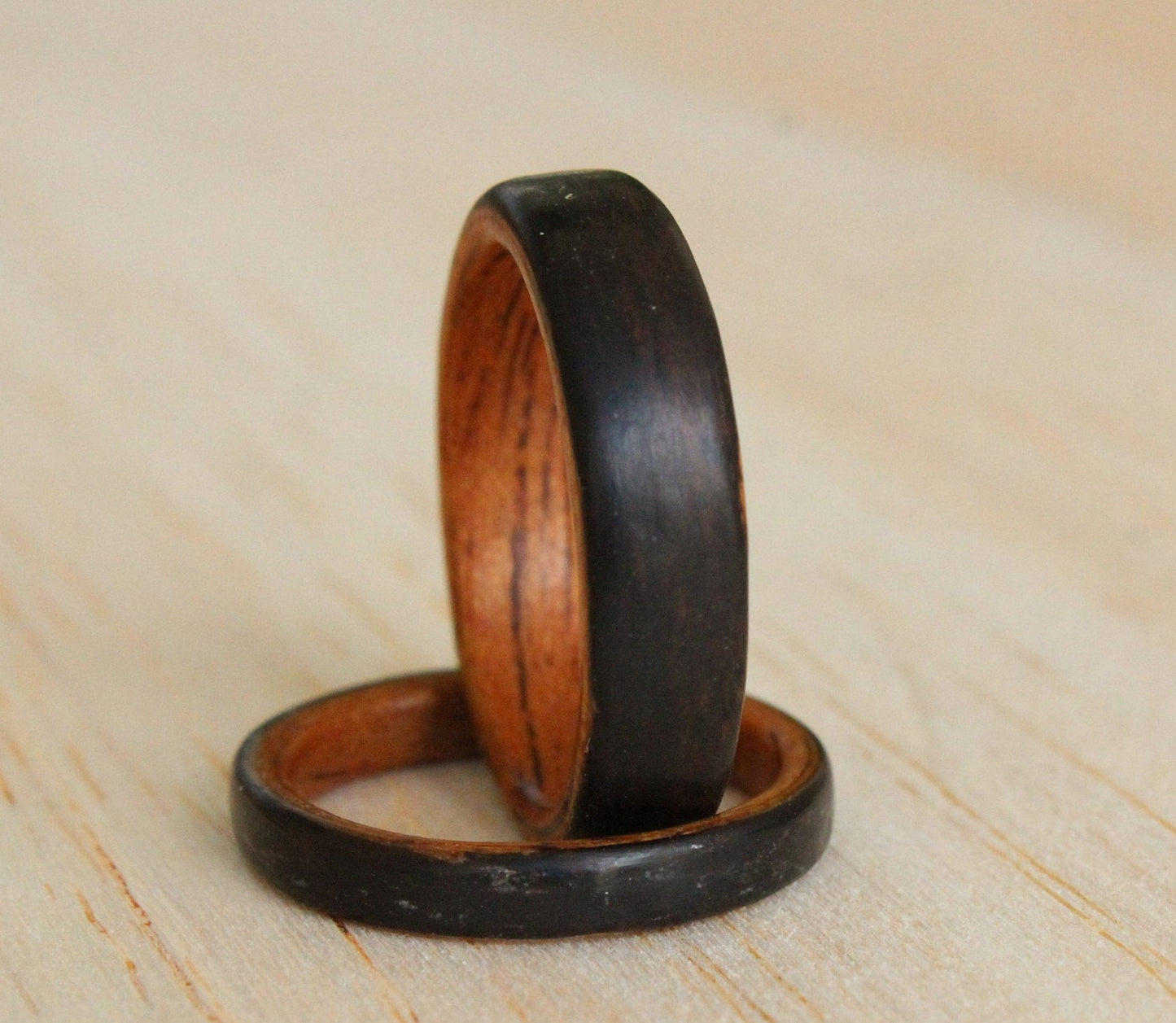 Mahogany Ebony Bentwood Ring