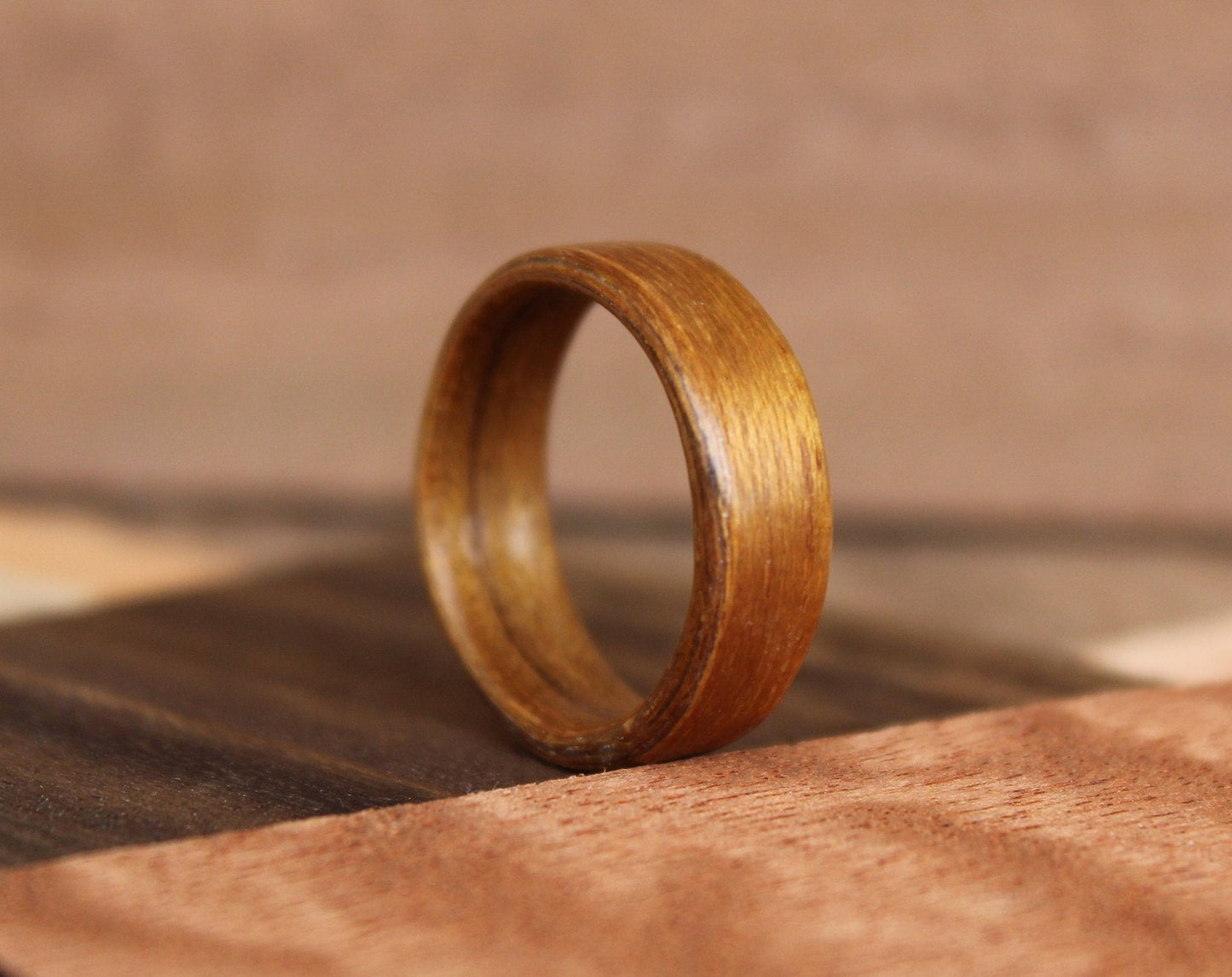 Indian Silverwood Bentwood Ring