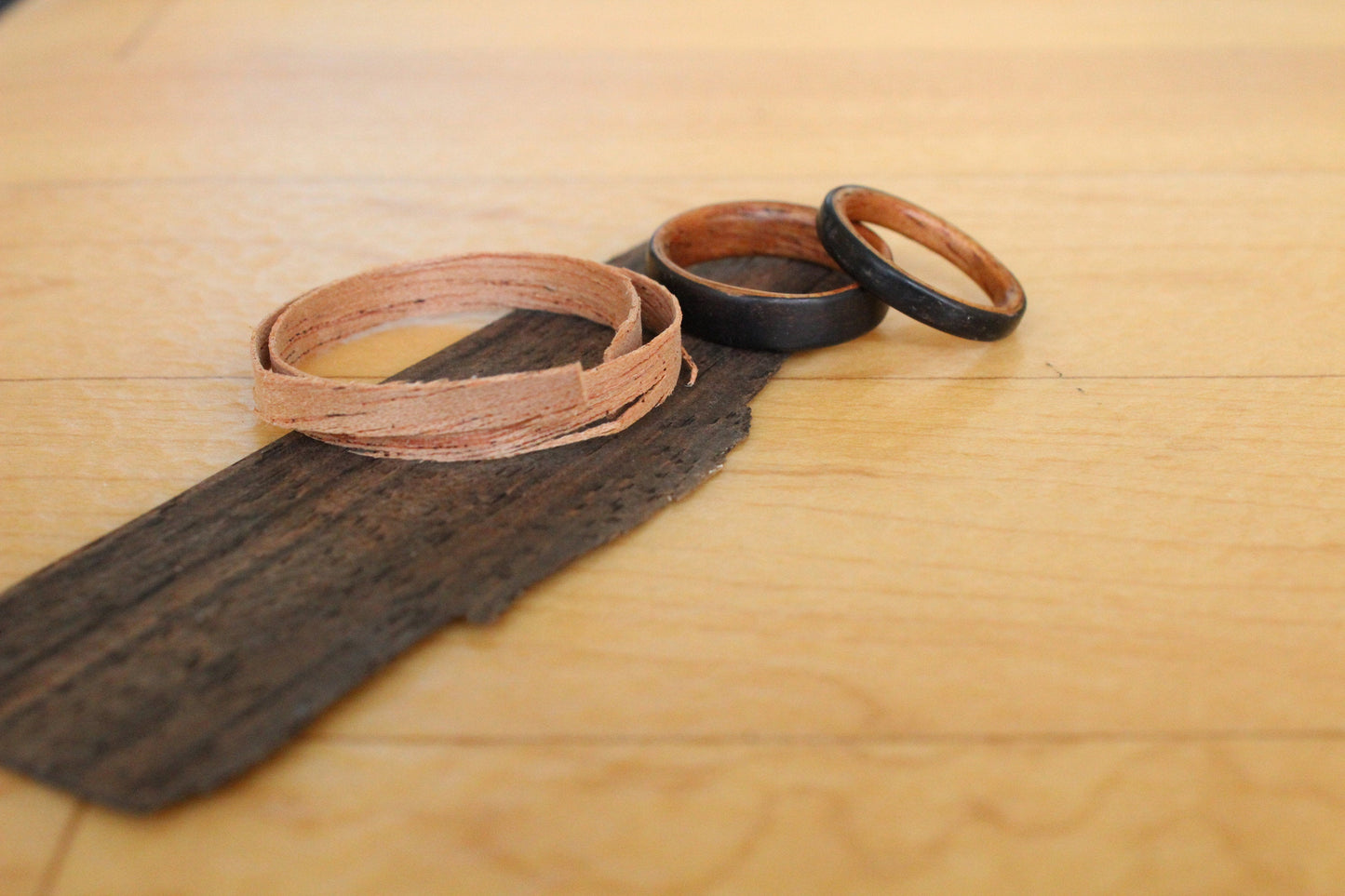 Mahogany Ebony Bentwood Ring