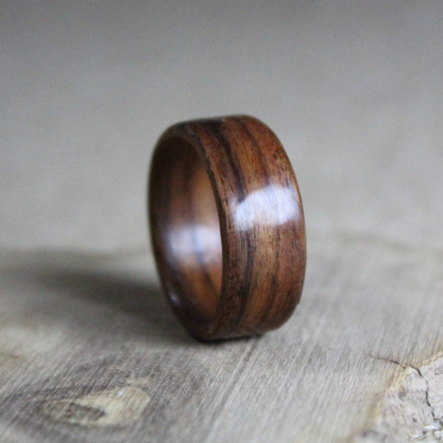 Santos Rosewood Bentwood Ring