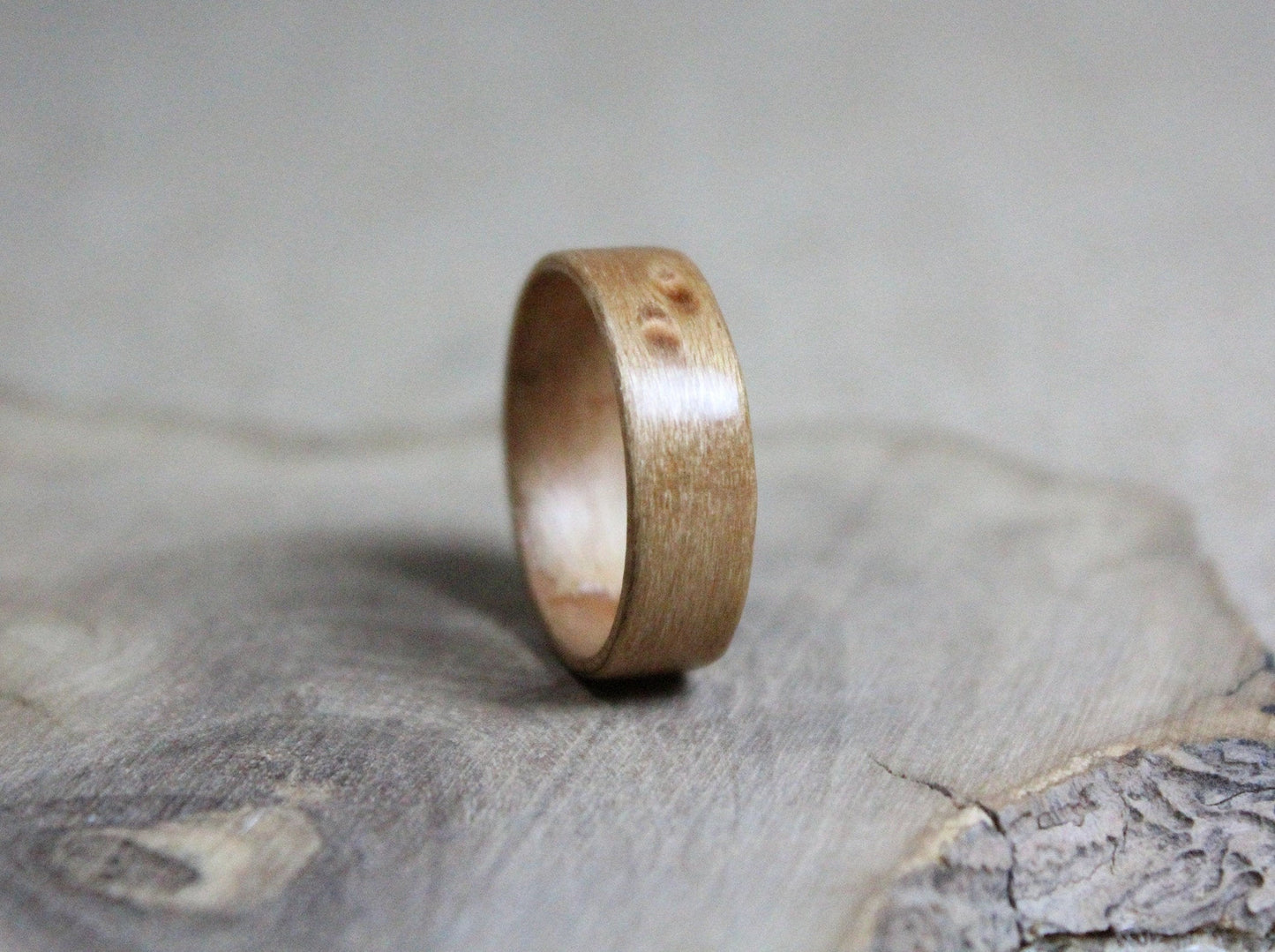 Bird'seye Maple Bentwood Ring