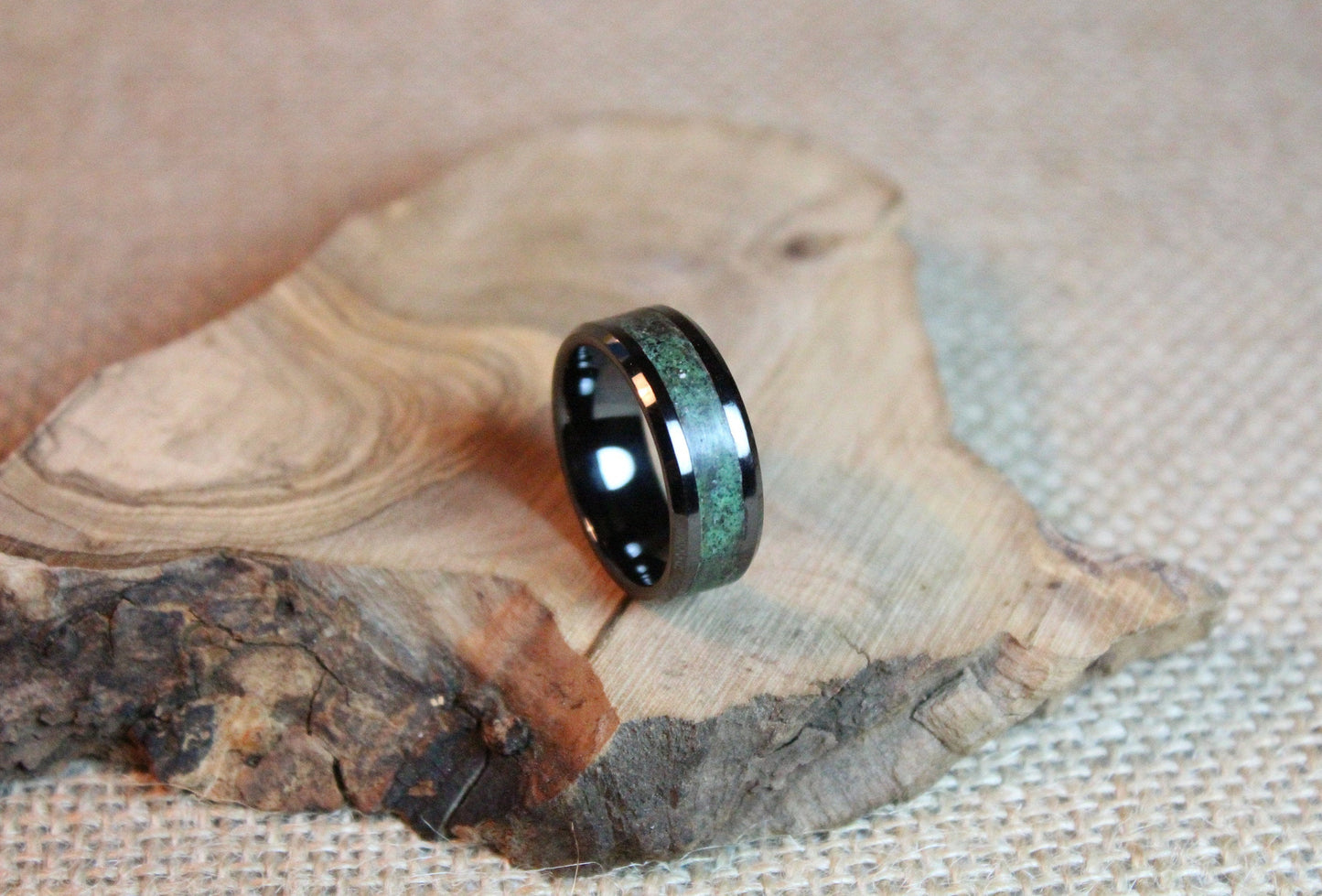 The Titan Ring - Black Ceramic Glow Ring