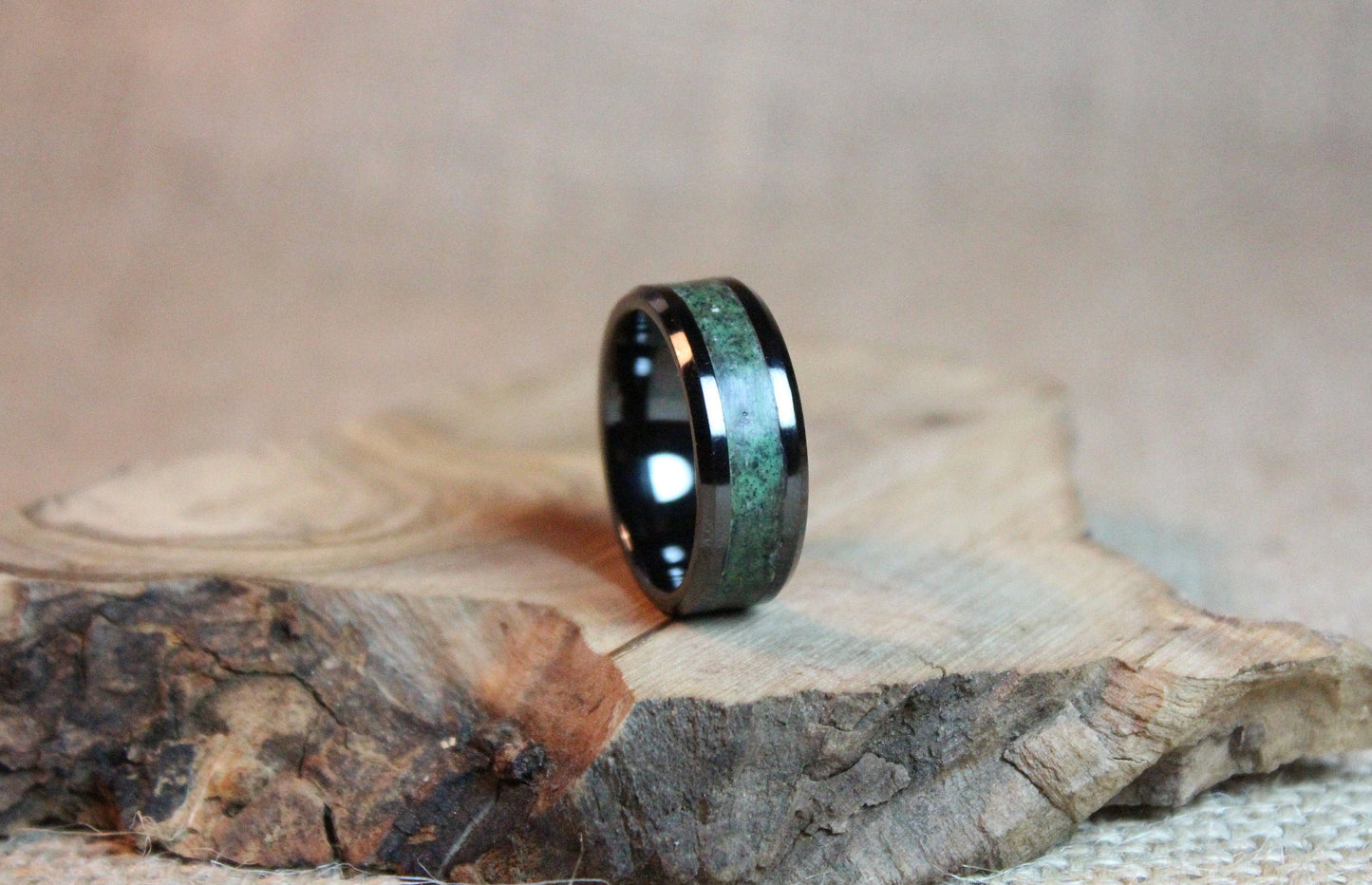 The Titan Ring - Black Ceramic Glow Ring