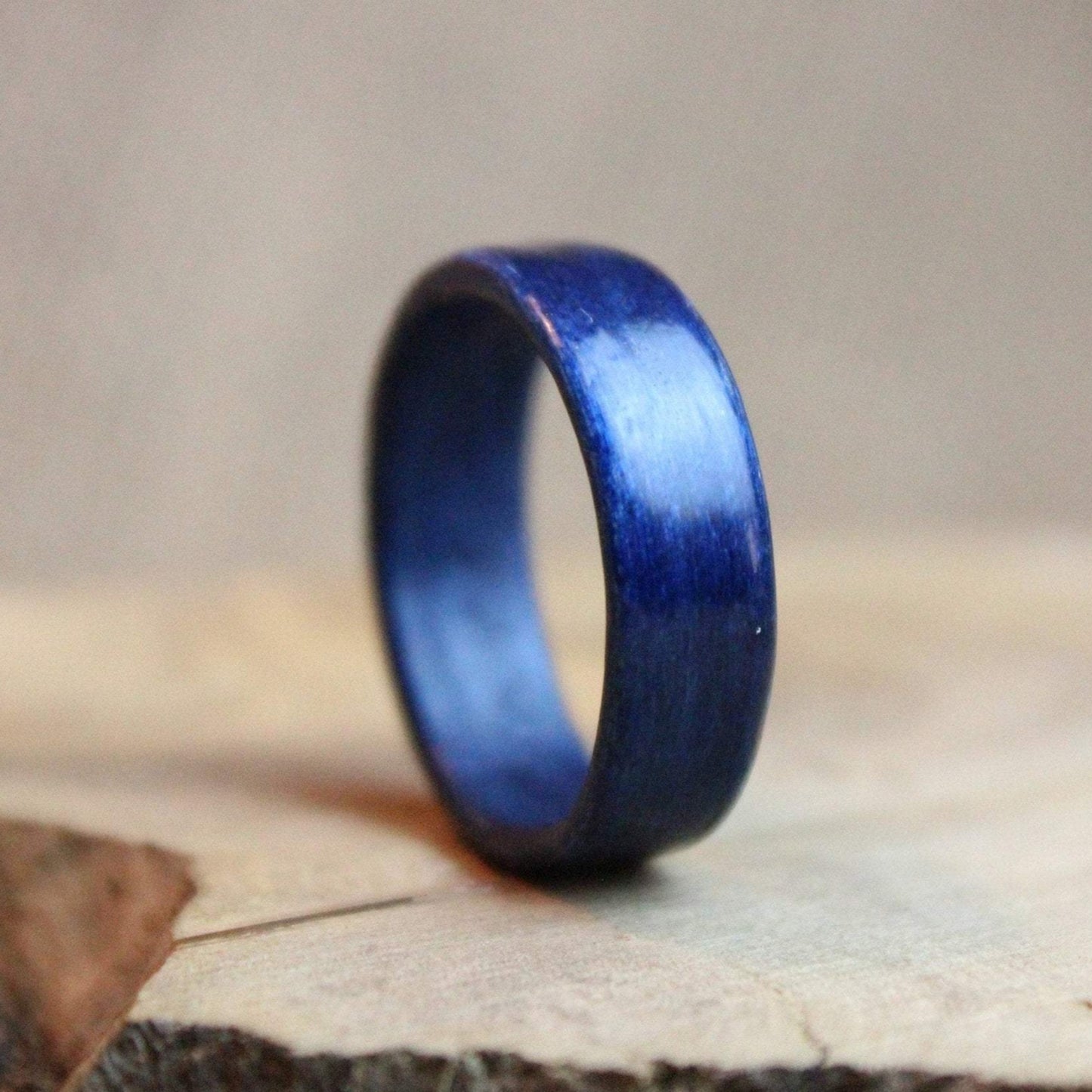 Blue Poplar Bentwood Ring